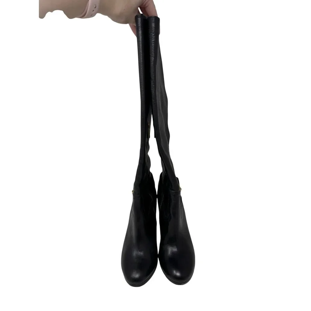 Shoe Size 8 Coach Black Leather Boots